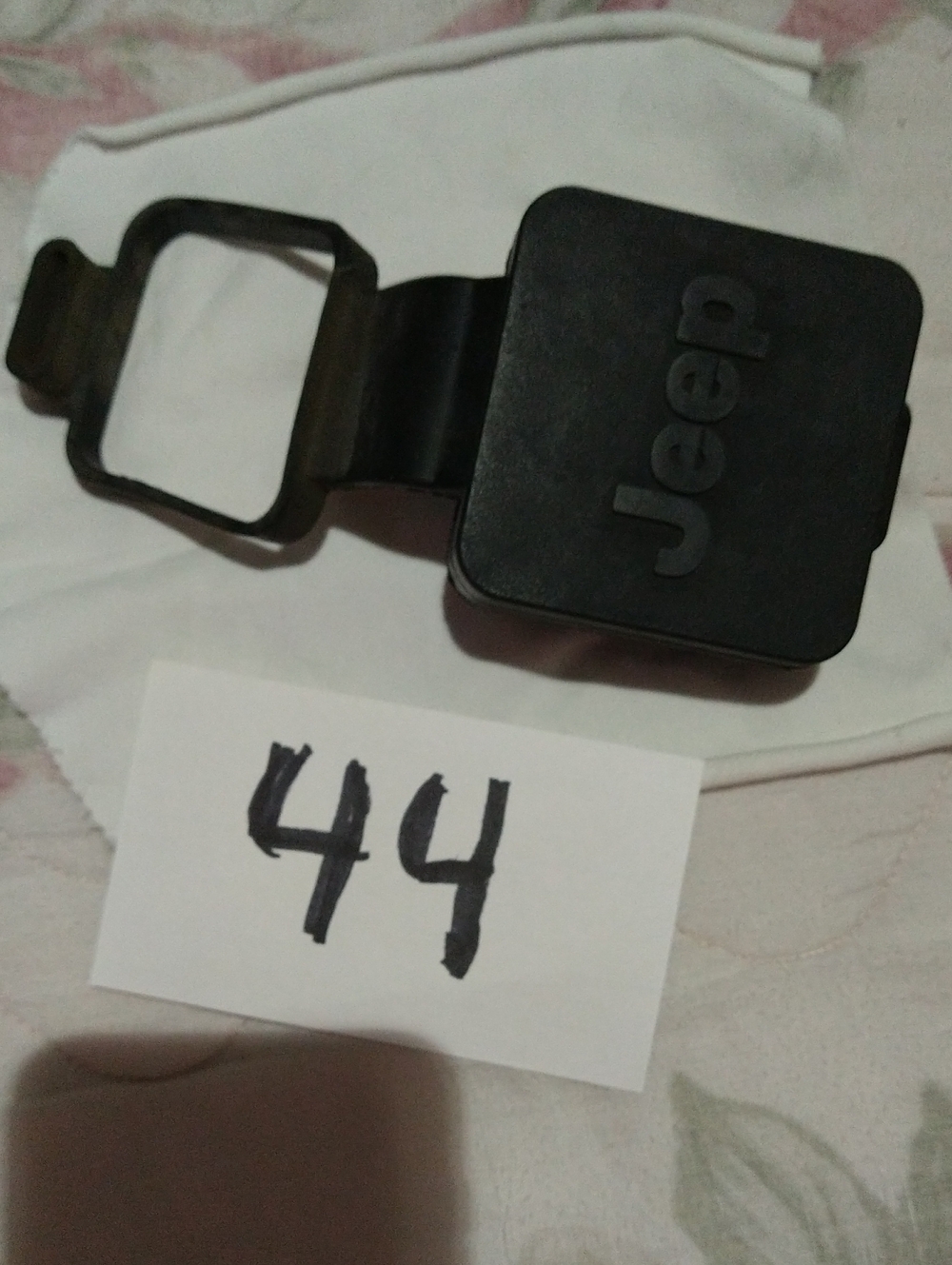Jeep Branded Black Trailer Hitch Cover.